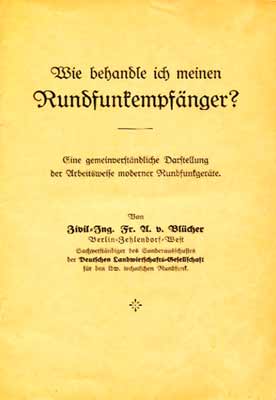 Wie bahandle ich meinen Rundfunkempf&auml;nger