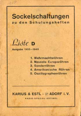 Sockelschaltungen zu den Schulungsheften Liste D