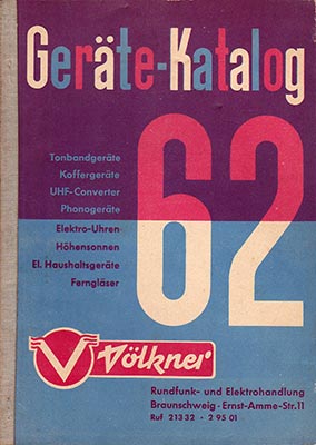 V&ouml;lkner Ger&auml;te-Katalog 1962