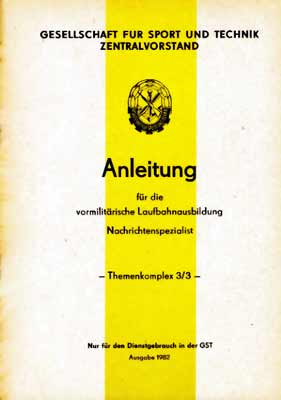 Anleitung f&uuml;r die vormilit&auml;rische Laufbahnausbildung 3/3