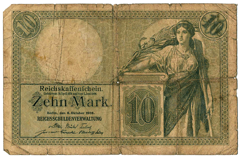 1906 - 10 Mark R&uuml;ckseite