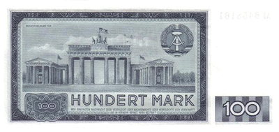 1964 - 100 MDN R&uuml;ckseite